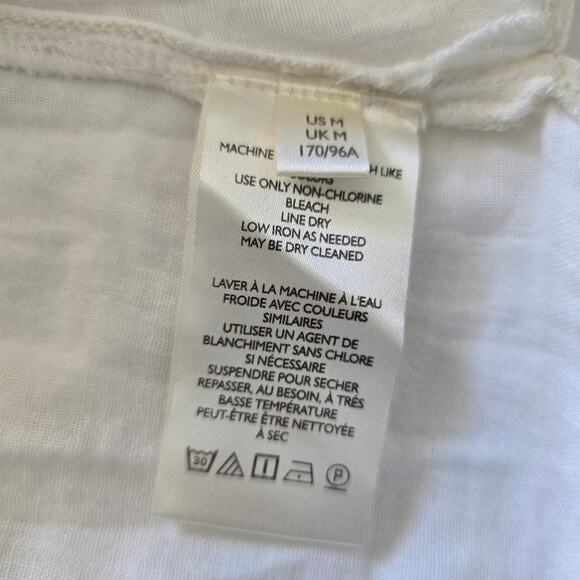 Free People We the Free Secret Falls Smock Top Cotton Ivory Size M Cottagecore - Picture 11 of 13